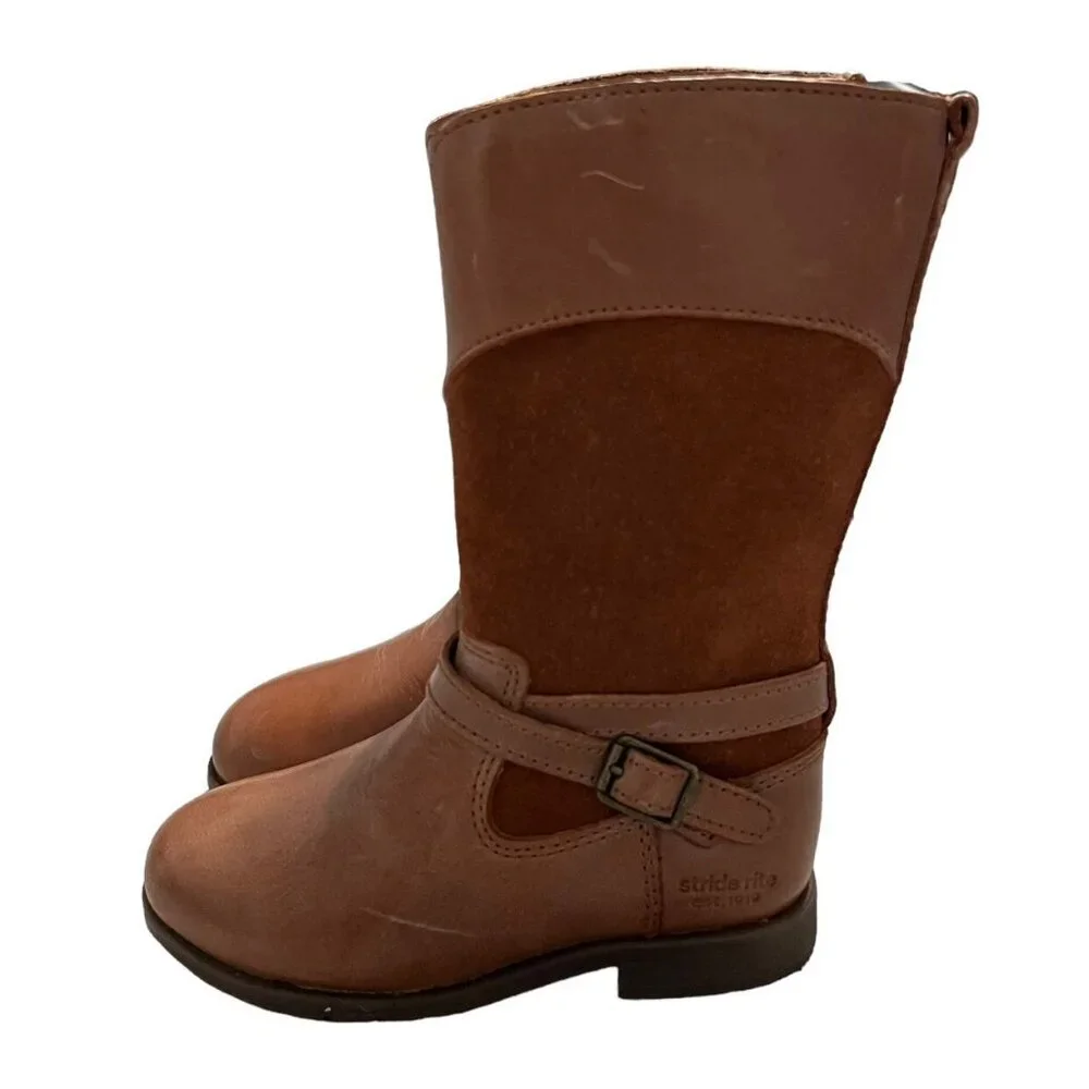 NEW Stride Rite 8W Tan Juliette Boots